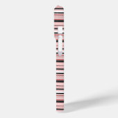 Leuke grijze roze strepen Case-Mate iPhone case (Achterkant / Links)