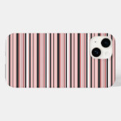 Leuke grijze roze strepen Case-Mate iPhone case (Achterkant (horizontaal))