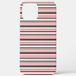 Leuke grijze roze strepen Case-Mate iPhone case
