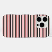 Leuke grijze roze strepen Case-Mate iPhone case (Achterkant (horizontaal))