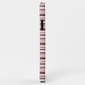 Leuke grijze roze strepen Case-Mate iPhone case (Achterkant/rechts)