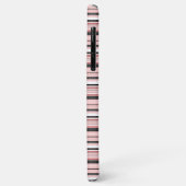 Leuke grijze roze strepen Case-Mate iPhone case (Achterkant/links)