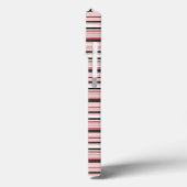 Leuke grijze roze strepen Case-Mate iPhone case (Achterkant / Links)