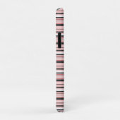 Leuke grijze roze strepen Case-Mate iPhone case (Achterkant/rechts)