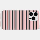 Leuke grijze roze strepen Case-Mate iPhone case (Achterkant (horizontaal))