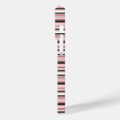 Leuke grijze roze strepen Case-Mate iPhone case (Achterkant / Links)