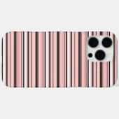 Leuke grijze roze strepen Case-Mate iPhone case (Achterkant (horizontaal))