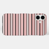 Leuke grijze roze strepen Case-Mate iPhone case (Achterkant (horizontaal))