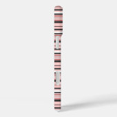 Leuke grijze roze strepen Case-Mate iPhone case (Achterkant / Rechts)