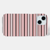 Leuke grijze roze strepen Case-Mate iPhone case (Achterkant (horizontaal))
