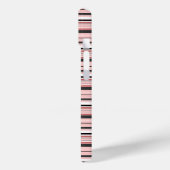 Leuke grijze roze strepen Case-Mate iPhone case (Achterkant / Links)