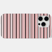 Leuke grijze roze strepen Case-Mate iPhone case (Achterkant (horizontaal))