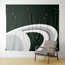 Leuke Grijze Witte Saturnus Planeet Ringen Sterren