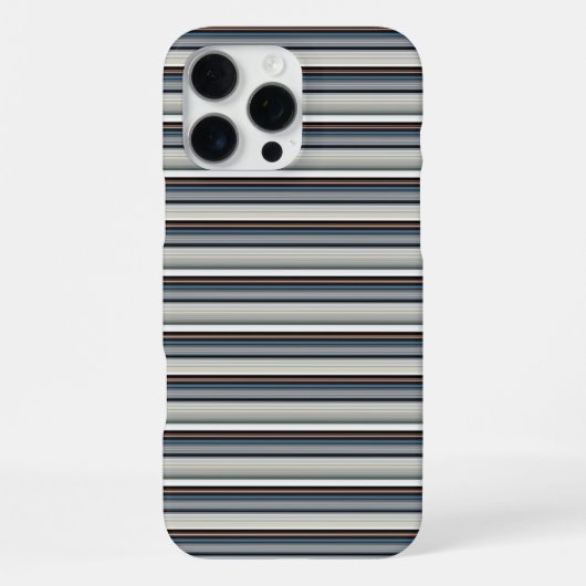 Leuke grijze witte strepen iPhone hoesje (Achterkant)