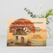 Leuke grillige artistieke Housewarming Kaart (Staand voorkant)