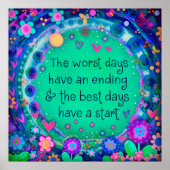 Leuke grillige beste dagen inspirativiteit Poster (Voorkant)