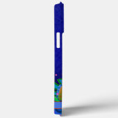 Leuke grillige Blauwe Hart Floral Inspirivity Art Case-Mate iPhone Case (Achterkant / Rechts)