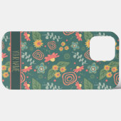 Leuke grillige bloemen Groene naam Inspirivity Case-Mate iPhone Case (Achterkant (horizontaal))