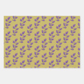 Leuke grillige Dark Paarse & Bold Green Waterverf Inpakpapier Vel (Voorkant 2)