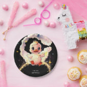 Leuke grillige eend verjaardag papieren bordje (Feest)