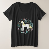 Leuke grillige eenhoorn grote maat t-shirt (Design voorkant)