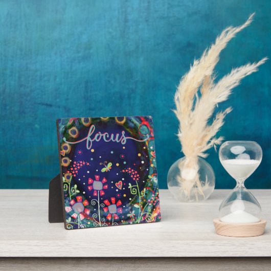 Leuke grillige focus Floral Dragonfly Inspirivity Fotoplaat (Insitu)