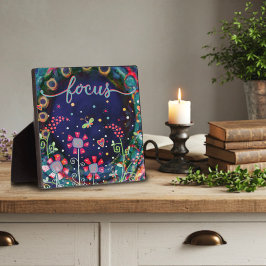 Leuke grillige focus Floral Dragonfly Inspirivity Fotoplaat