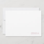 Leuke grillige hand getekend Wavy lichtblauw wit Save The Date (Achterkant)