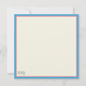 Leuke grillige Happy Easter Bunny Inspirivity Notitiekaartje (Achterkant)