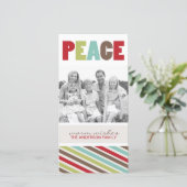 Leuke grillige kerstfotokaart feestdagenkaart (Staand voorkant)