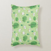 Leuke grillige kip weide groen veld kippen accent kussen (Voorkant(Verticaal))