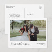 Leuke grillige Onze eerste Kerstmisfoto Briefkaart (Voorkant / Achterkant)