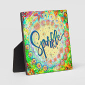 Leuke grillige plezier Inspirerend schittering Fotoplaat (Voorkant)