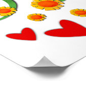 Leuke grillige positieve vibes alleen inspirativit poster (Hoek)