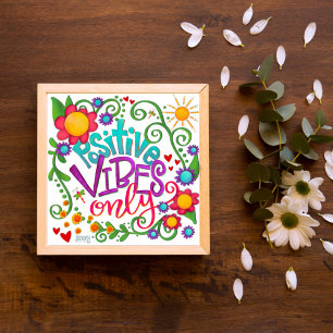 Leuke grillige positieve vibes alleen inspirativit poster