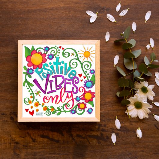 Leuke grillige positieve vibes alleen inspirativit poster