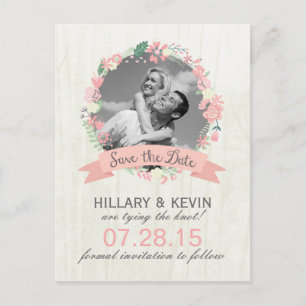 Leuke grillige Save the Date Fotokaarten Aankondigingskaart