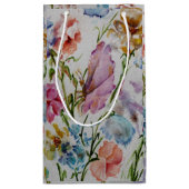 Leuke grillige vlinders en bloemen klein cadeauzakje (Achterkant)