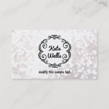 Leuke grillige witte glitter bokeh