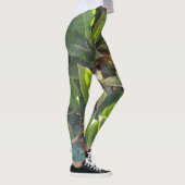 Leuke groene bladeren Natuur Print Leggings (Rechts)