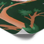 Leuke Groene Bloemen Welkom bij Baby shower Sign Poster (Hoek)