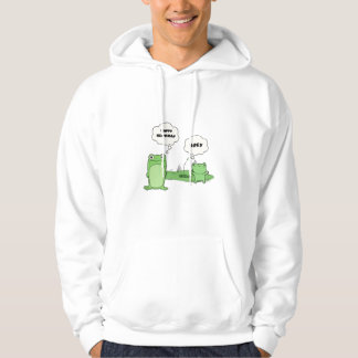 Leuke groene cartoon grappige hoodie voor mannen