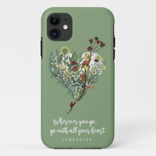 Leuke groene dame bug Inspirerend avontuur citaat Case-Mate iPhone Case