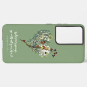 Leuke groene dame bug Inspirerend avontuur citaat Samsung Galaxy Hoesje (Linkerkant)