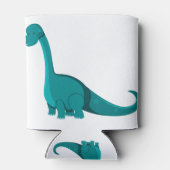 Leuke groene dinosaurus blikjeskoeler (Achterkant)