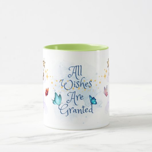 Leuke groene fee Alle wensen worden ingewilligd Mok (Midden)