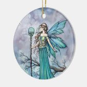 Leuke Groene Feeënornament van Molly Harrison Keramisch Ornament (Links)