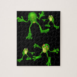 Leuke Groene Froggy Legpuzzel