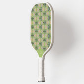 Leuke groene gebreide pickleball-paddle met monogr pickleball paddle (Links)