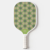 Leuke groene gebreide pickleball-paddle met monogr pickleball paddle (Voorkant)
